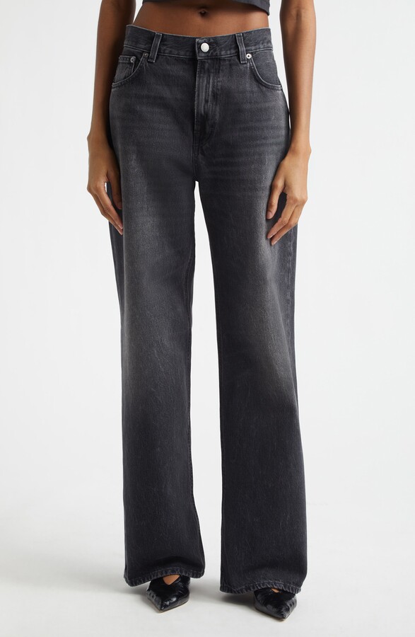 Haikure Korea High Waist Straight Leg Jeans