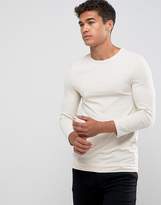 Thumbnail for your product : ASOS Extreme Muscle Fit T-Shirt With 3/4 Length Sleeves In White