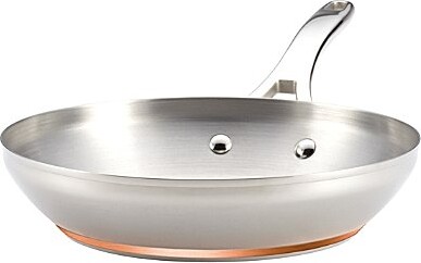 Anolon Nouvelle Copper Stainless Steel Covered French Skillet 12