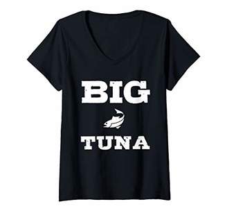 Womens Big Tuna V-Neck T-Shirt
