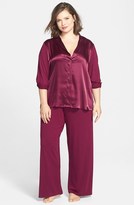 Thumbnail for your product : Midnight by Carole Hochman 'Silky Slumber' Pajamas (Plus Size)