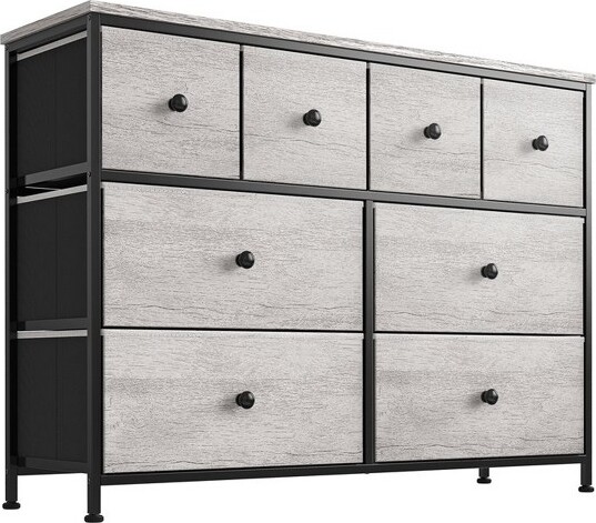 Reahome 6 Fabric Drawer Dresser With 2-tier Shoe Display Shelf