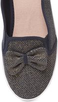 Thumbnail for your product : Evans Blue Bow Low Skater Shoes