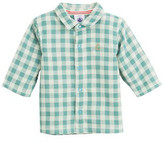 Thumbnail for your product : Petit Bateau Gingham Check Shirt with Contrast Cuff Detail