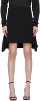 Thumbnail for your product : VVB Black Crêpe Flounce Miniskirt