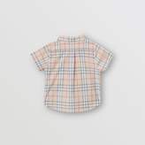 Thumbnail for your product : Burberry Childrens Button-down Collar Short-sleeve Check Cotton Shirt