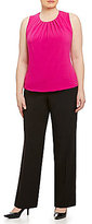 Thumbnail for your product : Calvin Klein Pleated Shell Top