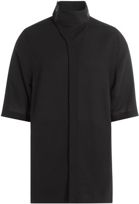 Rick Owens Short Sleeve Wool Shirt