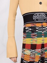 Thumbnail for your product : Palm Angels x Missoni side-stripe knitted trousers