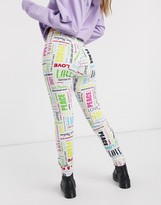 Thumbnail for your product : Love Moschino allover multi logo joggers