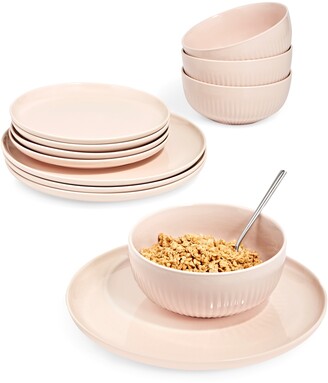 Hotel Collection Closeout! Modern Porcelain 12-Pc. Dinnerware set, Service for 4, Created for Macy's