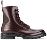 Thumbnail for your product : Common Projects Zipped Lace-Up Leather Boots
