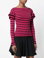 Thumbnail for your product : Philosophy di Lorenzo Serafini bright striped frill top