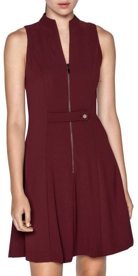 cue zip front dress