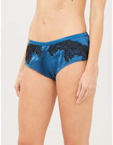 Thumbnail for your product : Myla Grosvenor Square silk-satin French knickers