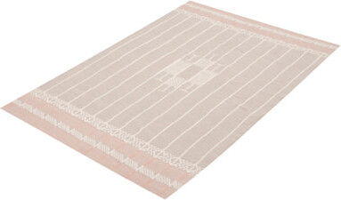 Foundry Select Bruce-Eshun Striped Handmade Flatweave Rectangle 5' x 7'9" Wool Area Rug in Gray/White