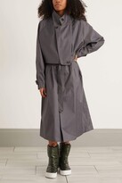 Thumbnail for your product : Tibi Double Collar Frank Trench in Dark Heather Gray