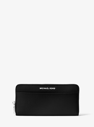 MICHAEL Michael Kors MK Saffiano Leather Continental Wallet - Black - Michael Kors