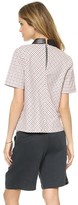 Thumbnail for your product : Band Of Outsiders Windowpane Check Collared Top