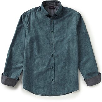 Armani Exchange Armani Jeans Poplin Print Long-Sleeve Woven Shirt