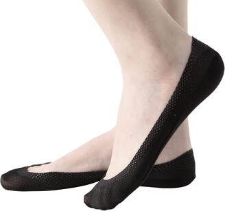 JARSEEN 4Pairs No Show Liner Low Cut Socks Women Anti-slip Cotton