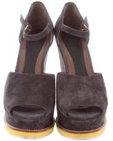 Thumbnail for your product : Marni Suede Wedge Sandals