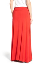 Thumbnail for your product : Bobeau Ruched Waist Side Slit Maxi Skirt