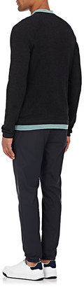 James Perse Men's Thermal Henley-Blue
