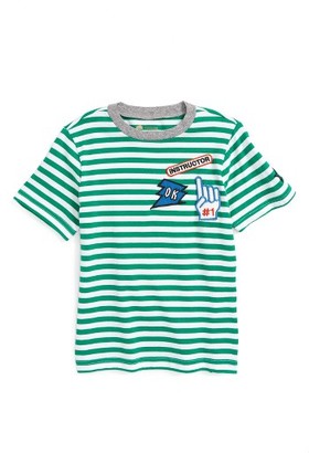 Boy's Tucker + Tate Stripe Patch T-Shirt
