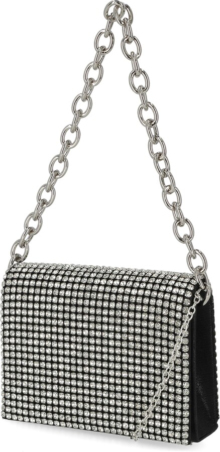Jessica McClintock Crystal Embellished Shoulder Bag