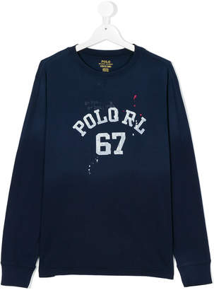 Ralph Lauren Kids splatter logo sweatshirt