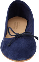 Thumbnail for your product : Barneys New York Suede Bow Flats