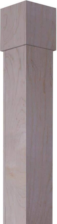 Ornamental Mouldings 5.625 in. D x 5.6875 in. W x 104 in. L Unfinished Natural Soft Maple Lally Column Wrap