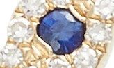 Thumbnail for your product : Ef Collection Evil Eye Diamond & Sapphire Stack Ring