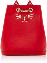 Thumbnail for your product : Charlotte Olympia Mini Feline Leather Backpack