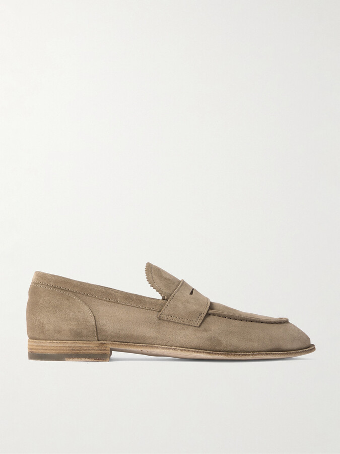 Officine Creative Solitude Suede Penny Loafers