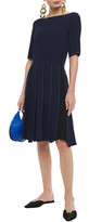 Thumbnail for your product : Marni Pleated Embroidered Crepe De Chine Dress