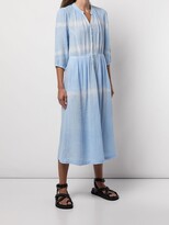Thumbnail for your product : Raquel Allegra Sia tie-dye cotton dress