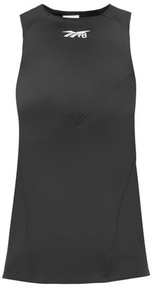 Reebok x Victoria Beckham Logo-print Jersey Performance Tank Top - Black