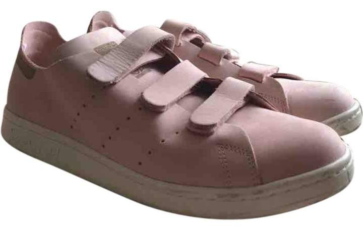adidas pink leather trainers
