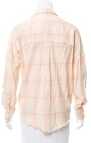 Thumbnail for your product : IRO Distressed Plaid Top w/ Tags