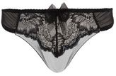 Thumbnail for your product : New Look Kelly Brook Black Sateen and Lace Thong