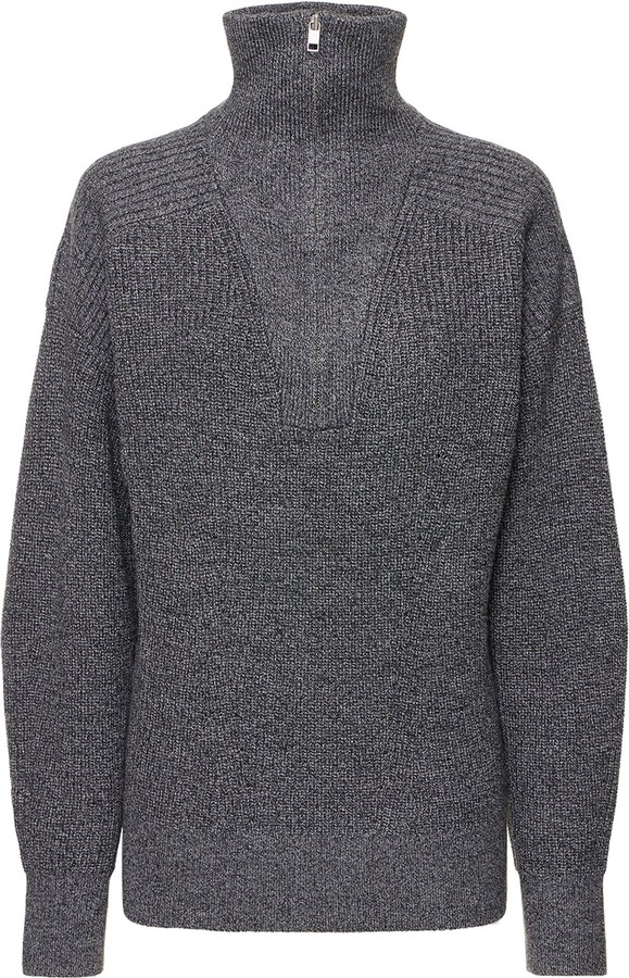 MARANT ETOILE Benny merino knit polo sweater - ShopStyle