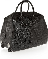 Thumbnail for your product : Alaia Croc-effect leather travel trolley