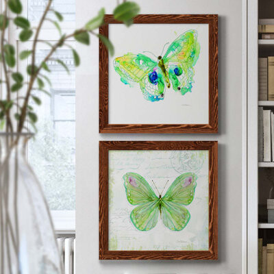 August Grove Sketchbook Butterfly II - 2 Piece Picture Frame