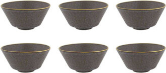 Casa Alegre Gold Stone - Individual Bowl Bronze, Set of 6