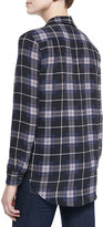 Thumbnail for your product : Equipment Reese Long-Sleeve Plaid Blouse