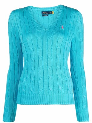 Polo Ralph Lauren Cable Knit V-neck Sweater | Shop the world's 