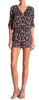 Thumbnail for your product : 1 STATE V-Neck Drawstring Sleeve Romper
