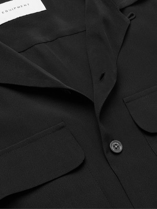 Equipment The Original Camp-Collar Silk Shirt - Men - Black - XXL